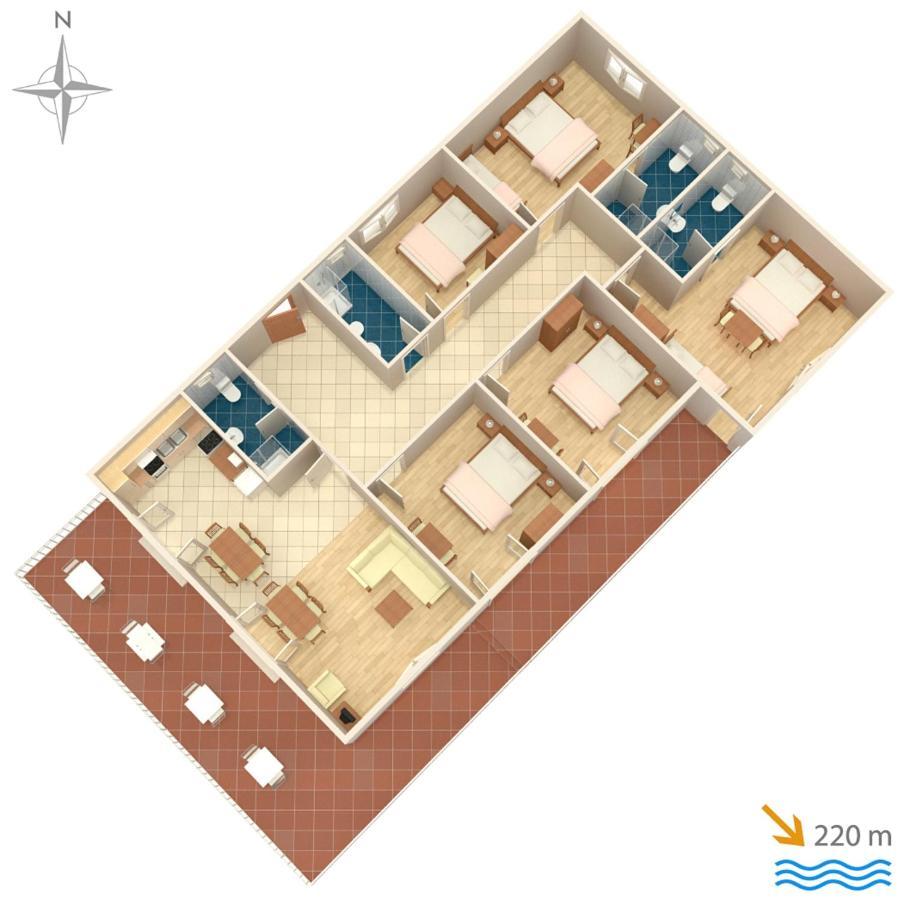 Apartments With A Parking Space Kastel Stafilic, Kastela - 5219 외부 사진